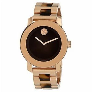 Movado Bold Brown Dial Stainless Steel Watch